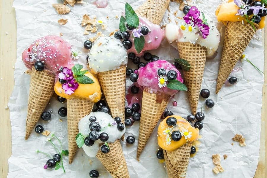 Mixed fruit gelato