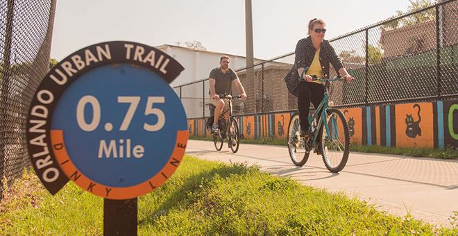 View the city from the Orlando Urban Trail.