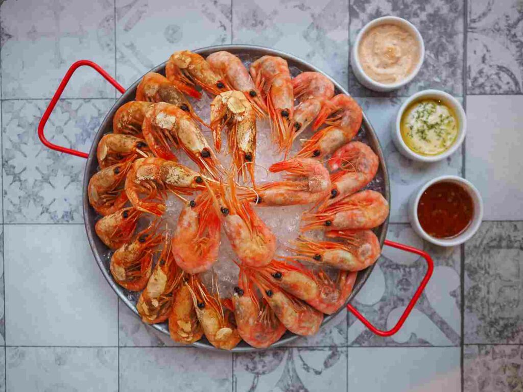 Delicious seafood at the top O' the river